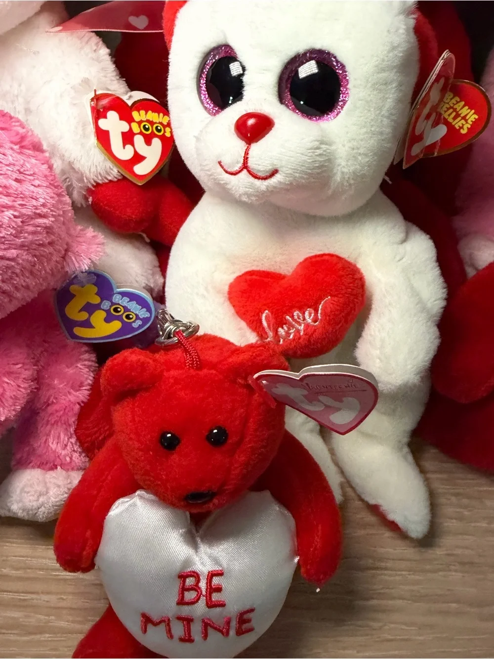 Valentine's Day Beanie Babies and Ty plushies 10 stuffed animals